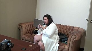 Mia Marks Casting Interview Reveals Fat Ass And Boobs On Sofa In California College.