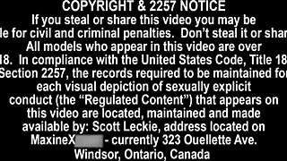 Sensual Maxine Slides Dildo Deep Inside Her Wet Pussy