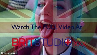 Alt Goth Girl Feels Intense Pleasure as Pussy is Licked and Sucks Massive Dick.