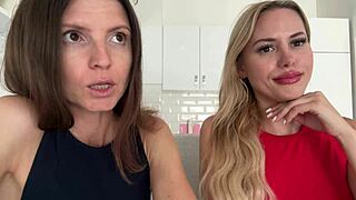 Blonde casting interview with dirty talk and risk