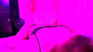 Lesbian Friends Share Big Tongue Kisses Before Bed