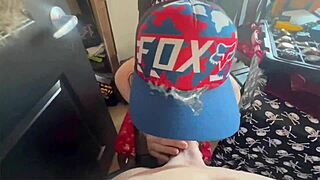 hawk tuah spit on that big thang girl, suckin' monster cock like crazy