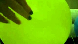 Sophie Masturbating With Baloons In Living Room And Bathroom!