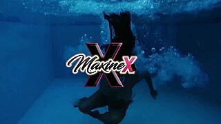 angry brunette milf dominates her lover in lingerie femdom