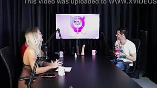 Blonde Feels Heat, Strips Clothes After Guest Liberates Woman In Swing House - Jow Jow Sheer Red