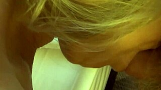 Naughty Wife Deep Throats and Gags on Big Cock