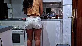 Stepfather Catches Me Riding His Cock In The Kitchen!