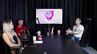 Blonde Feels Heat, Strips Clothes After Guest Liberates Woman In Swing House - Jow Jow Sheer Red