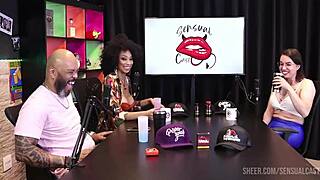 negra gostosa sucking transsexual's dick, leaving it wet - melissa leal