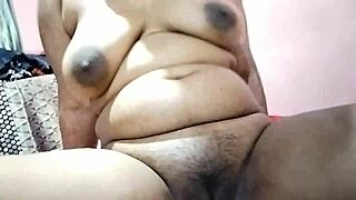 my south indian girlfriend's big tits and pussy covered in cum