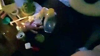 Hey, I'm back home so horny. Watch me pound my moaning wife hard in the living room!