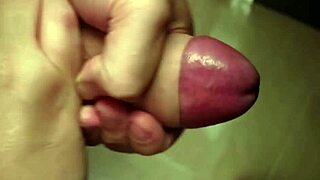 young solo guy strokes big member