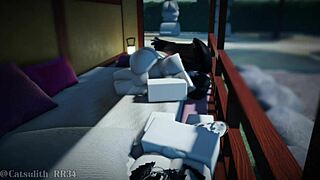 They returned for more threesome fun with big tits