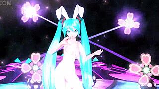 Hatsune Miku in Full Nude Bunny Costume Mod
