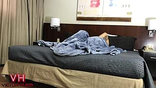 Tattooed Brunette Couple Has Amateur Sex In Hotel Room