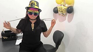 Latina Milf Prepares Anal Plug for Ass Play