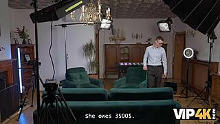 Cam girl turns pornstar to clear debts with Vip4k