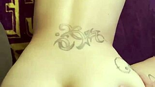 hooker fucks customer bareback at trap house, taking massive load on back.