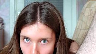 Blowjob and Rimjob for Lucky Guy - Tongue Deep Inside His Tight Asshole.