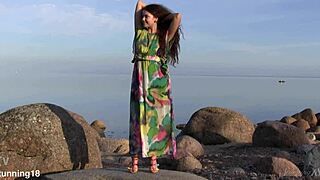 Norma A Enjoys Sensual Masturbation In Baltic Evening!