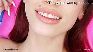 striking red-haired beauty shows off her sexy body in interview photoshoot