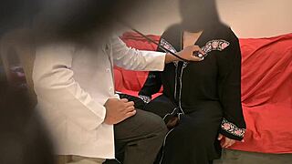 lucky doctor got a blowjob from hijab girl