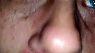 white milf contrasts with slim pencil dick