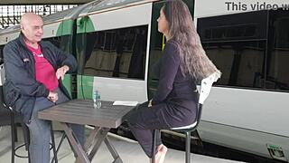 The preview shows agarabas and olpr playing a teasing game with handjobs and stripping outdoors