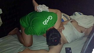 Asawa ni pare bent over for foreman in a quick doggystyle session