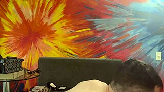 Wow! Hot Latina Bangs White Pizza Delivery Guy So Hard!