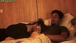 watching a movie with my stepdad turned wild when i accidentally swallowed his penis and we almost got caught