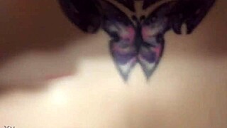 Amateur pawg bends over in doggystyle for interracial fuck. She takes cumshot on her small tits face like a whore.