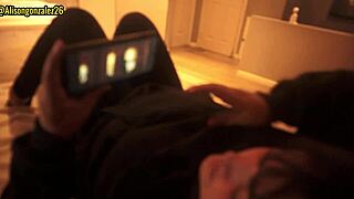 watching a movie with my stepdad turned wild when i accidentally swallowed his penis and we almost got caught