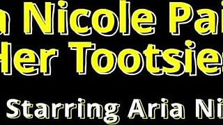So, Aria Nicole, you're painting your tootsies on beat2feetcom today?