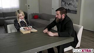 Shy Petite Blonde Goth Teen Learns Deepthroat and Hardcore Fucking in Sex Ed Session