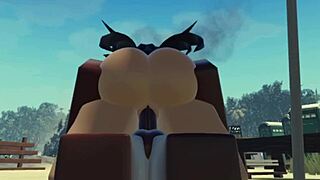 You up for some Roblox sex right by the campfire under the stars?