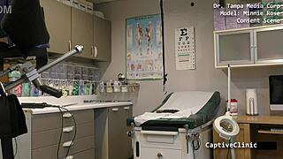 So this petite teen Minnie Rose takes cash for toys and nurse fetish in hospital