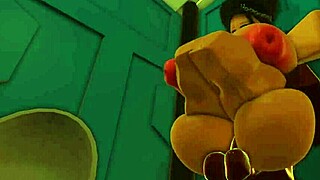 imagine a milf with big tits strolling on a nudist beach, catching everyone's eye