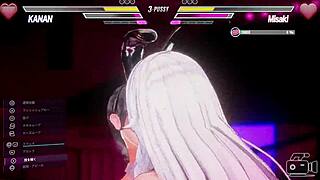 do you dare to challenge me in this intense lesbian battle game where we both get wild and competitive