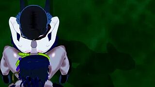 Jojo hentai 3d animation shows Lisa giving Jotaro boobjob then cowgirl fuck with creampie