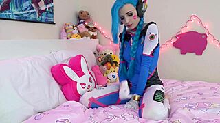 Oh God, This Cosplay Jinx and Dva Masturbation Session Feels So Intense and Overwhelming