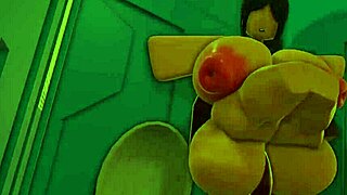 imagine a milf with big tits strolling on a nudist beach, catching everyone's eye