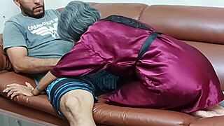 Latina Stepmom Fucks Stepson's Thick Cock While Husband Works