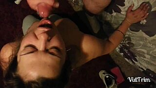 In Cali, she gave an intense head session that ended with a massive cumshot