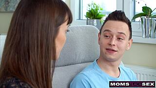 Oh my god, why does lusty milf Alyssa Reece let virgin stepson pound her shaved pussy before date?!