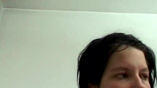 In my friend's room, the story unfolds as I engage in foreplay with my Italian girlfriend