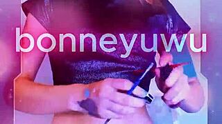 bonneyuwu unleashes cyberpunk makeup cosplay as guardians of the galaxy nebula on october 25