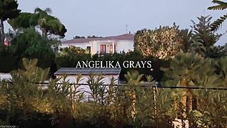 Hey, what happens when blonde nanny Angelika meets boss in kitchen for fun?