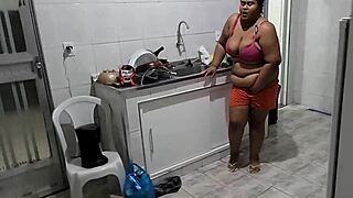 oh god, my stepson just fucked me hard in the kitchen, pounding my big ass and tits until i squirted everywhere