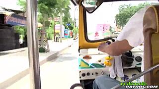 damn, check out this lovely asian taking a massive cock deep in her tight shaved pussy until cumshot!